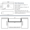 Évier de cuisine encastré de 32 pouces, évier en acier inoxydable, évier de cuisine à cuve unique